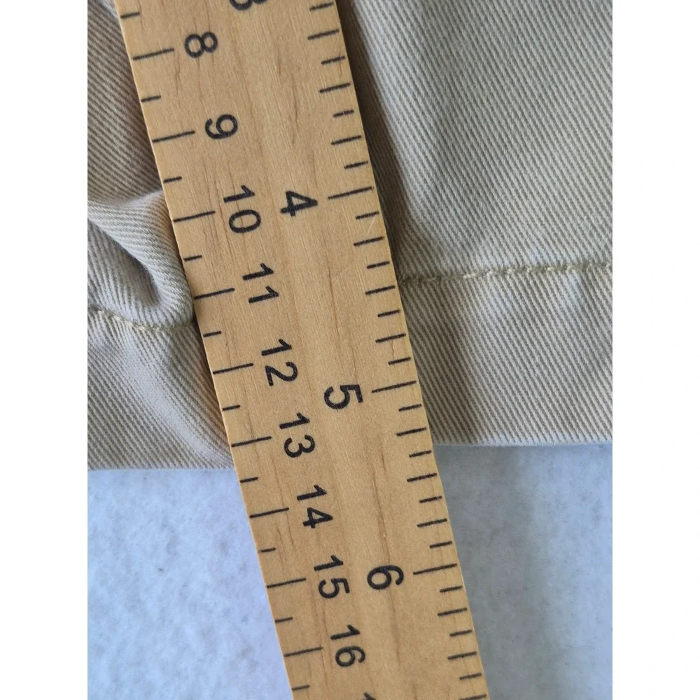 Banana Republic Hiking Shorts Mens 40 Khaki Tan Cotton Pleated Chino Walking 5in